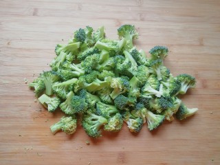 Cut broccoli into florets and rinse well.