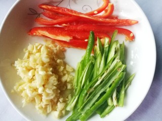 Let them cool slightly, then tear into thin strips by hand.