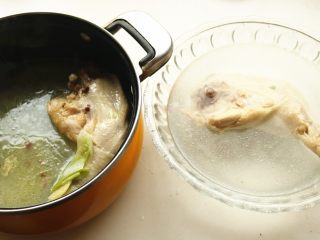 Pour the sauce over the chicken.